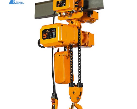 5 ton chain hoist with electric trolley