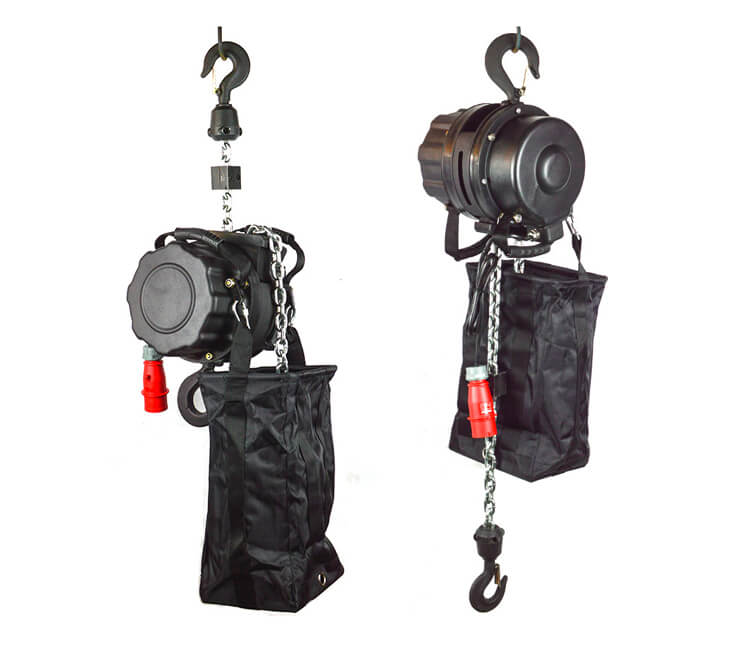 Two stage chain hoists