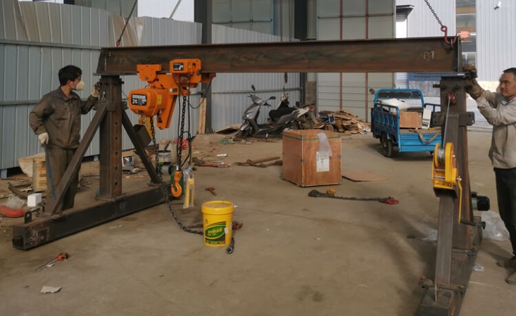 New Zealand Client’s 3 Ton Mobile Gantry Crane Has Completed Production