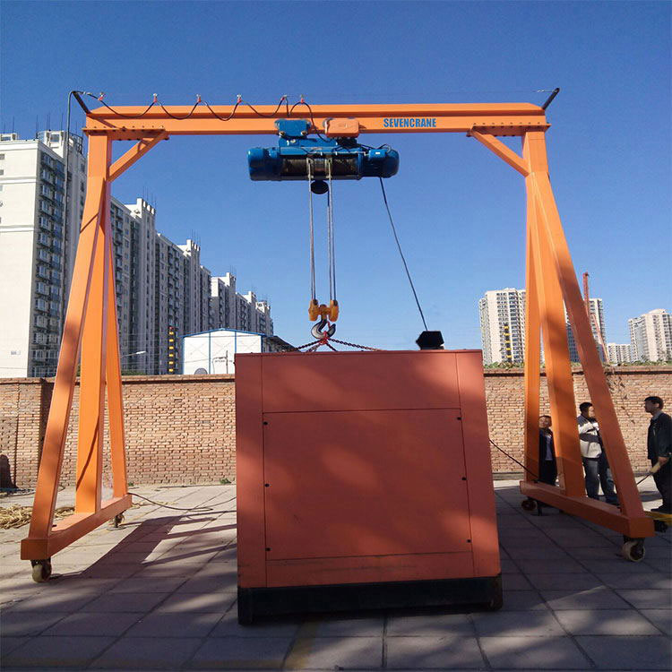 Satu Setelan Gantry Crane Portabel 3 Ton Dikirim ke Qatar