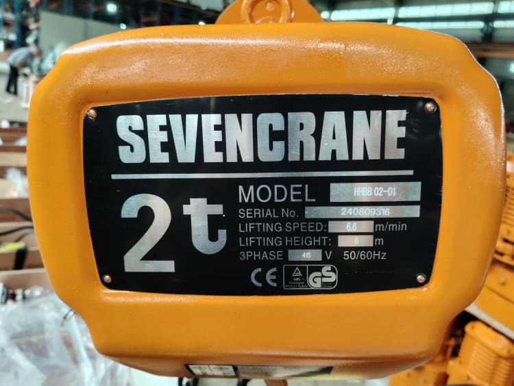 Serbia 2 Ton Electric Chain Hoist Transaction Case