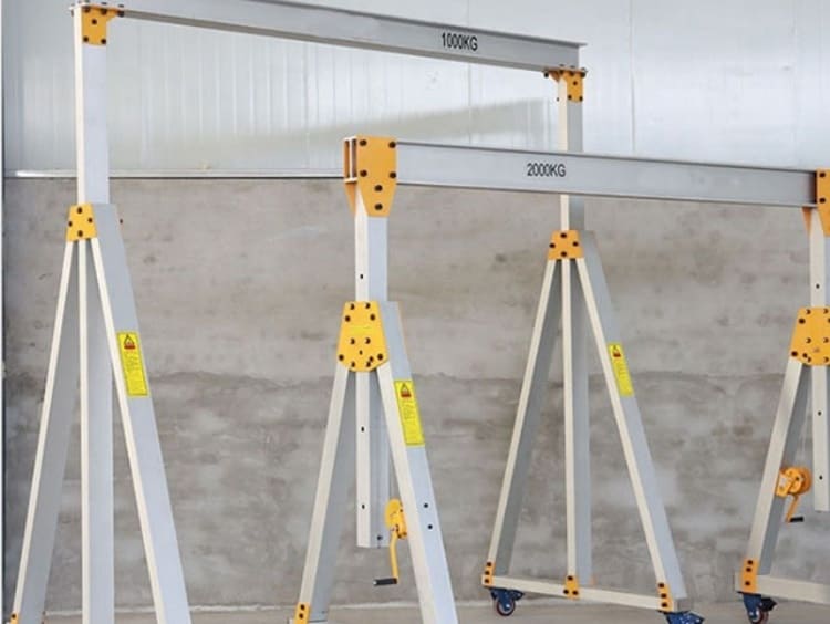 Workshop Adjustable Lightweight Folding Aluminum Gantry Crane